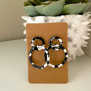 Link Circle Drop Earrings